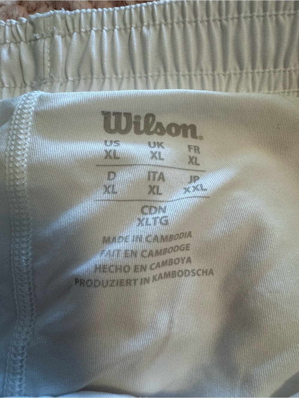 Wilson White Women's Athletic Shorts - Picture 4 of 4
